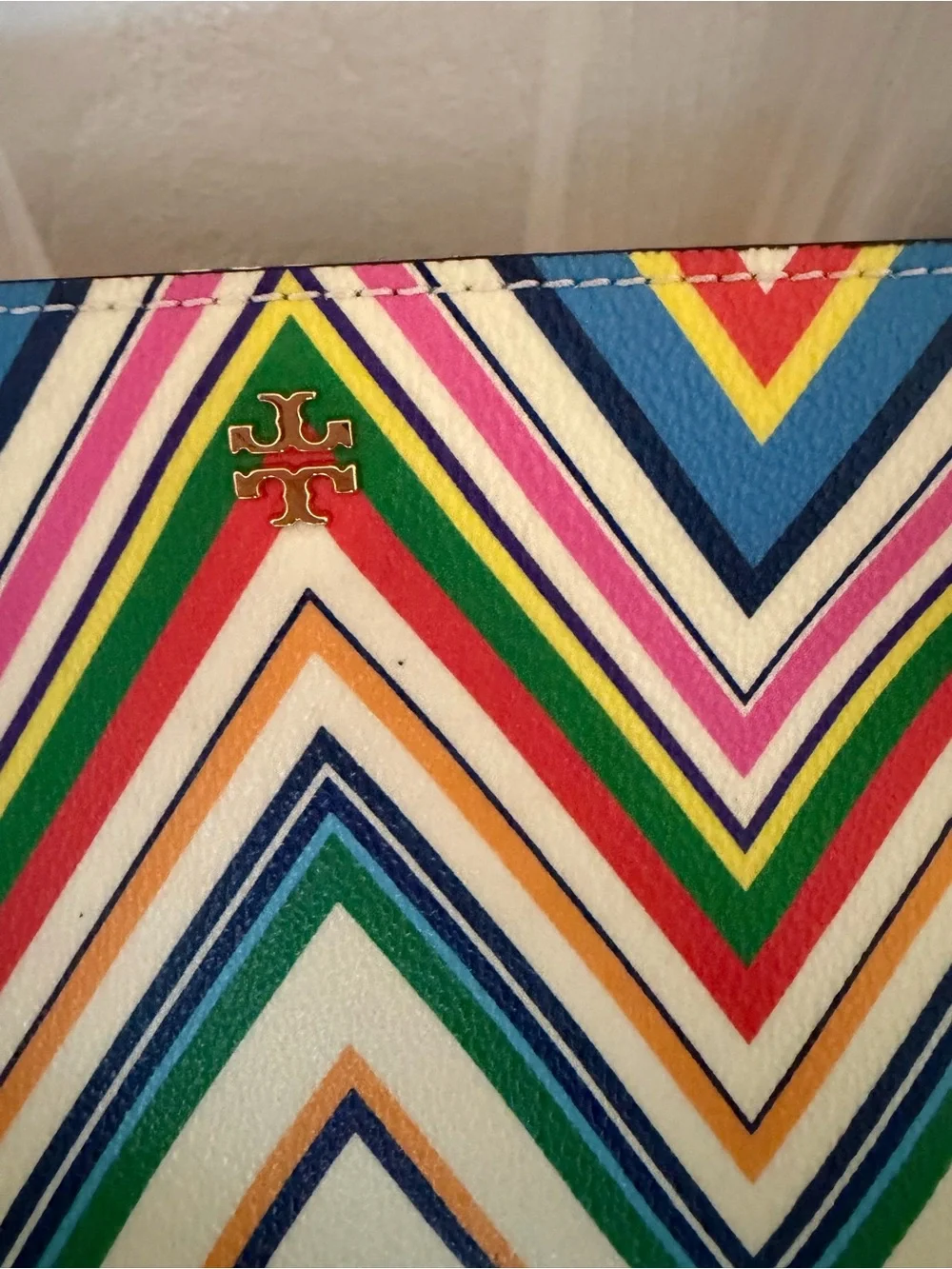 Striped Chevron Crossbody Bag in Multicolor